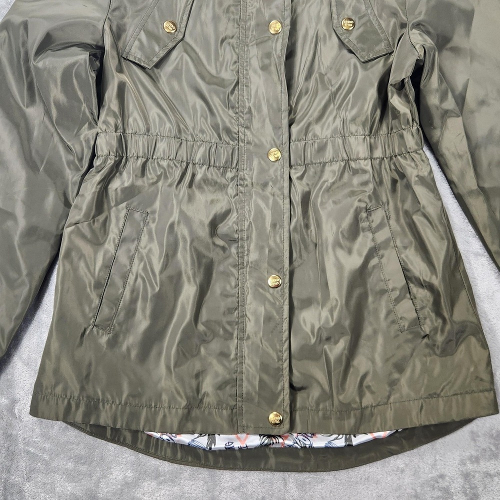 Limited Too Jacket Girls Large 14/16 Hooded Raincoat New Army Polyester - Picture 5 of 11